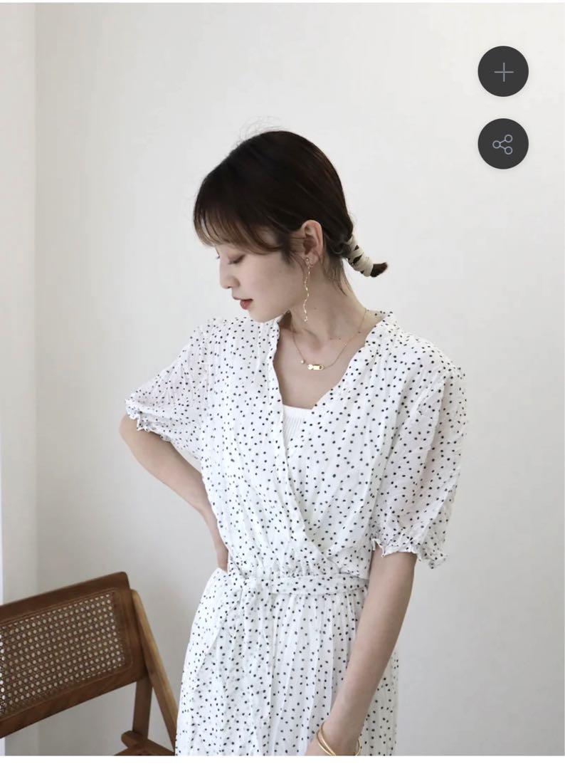 NEAM ドット柄ワンピース 吉田南歩 カスタネ ワンピース