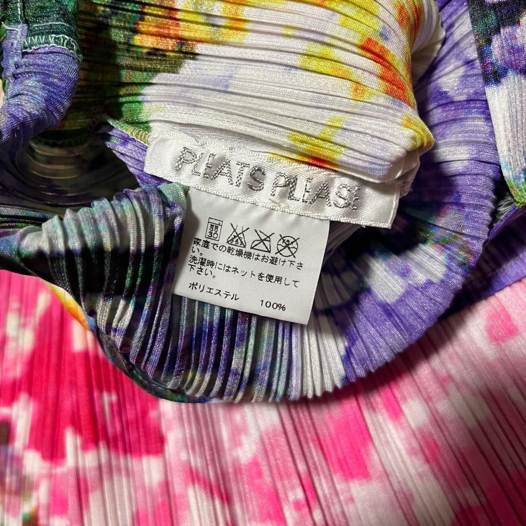 プリーツプリーズ 花柄 ノースリーブ ワンピース 3L PLEATS PLEASE DECORATOM_COM_BR