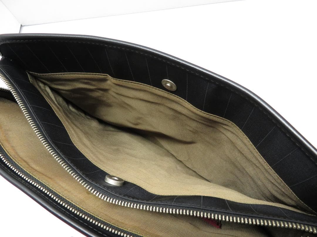 ポールスミス 2way ストライプ ブリーフケース ビジネスバッグ ブラック