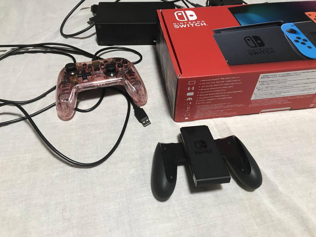 ニンテンドースイッチ　nintendo switch 本体　ネオンブルー　セット