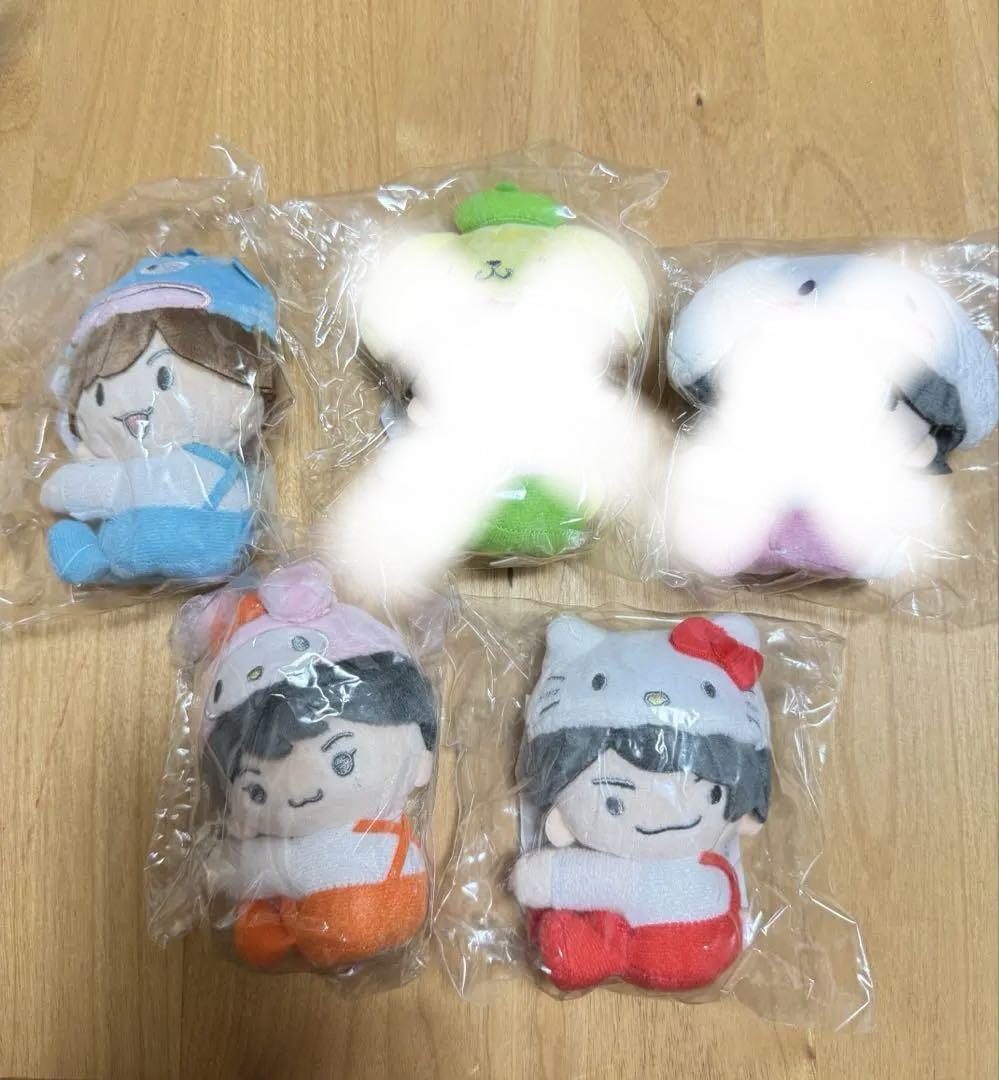 なにわ男子 ちびぬい サンリオコラボ まとめ売り セット売り なにわ男子 サンリオ 道枝駿佑 クリップマスコット ぬいぐるみ
