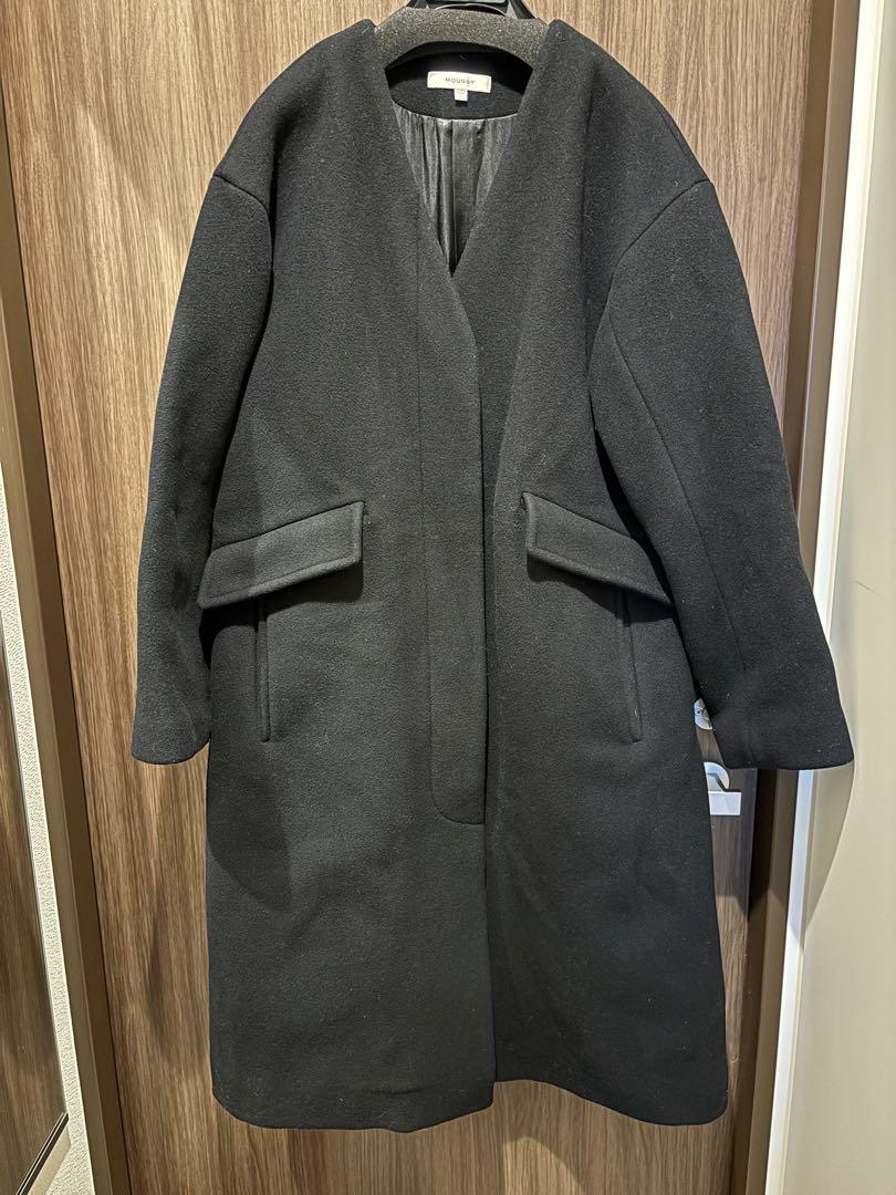 moussy ロングコート　ブラック