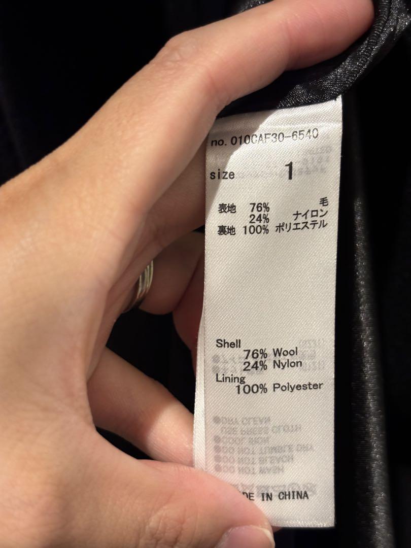 moussy ロングコート　ブラック