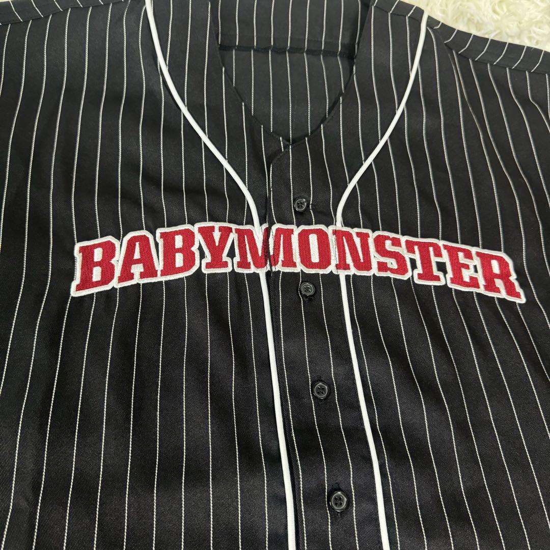 【完売】  BABYMONSTAR 極美品✨ ベイビー ベースボールシャツ モンスター アイドル