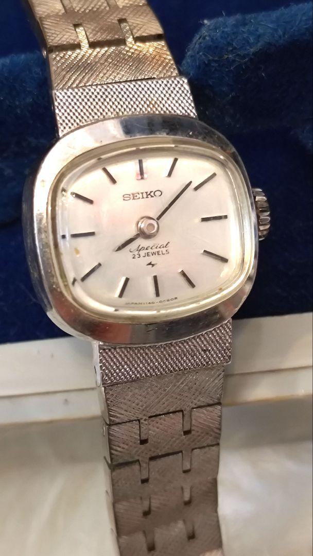 SEIKO レディース 1140-7000 手巻き シルバー 23 Jewels