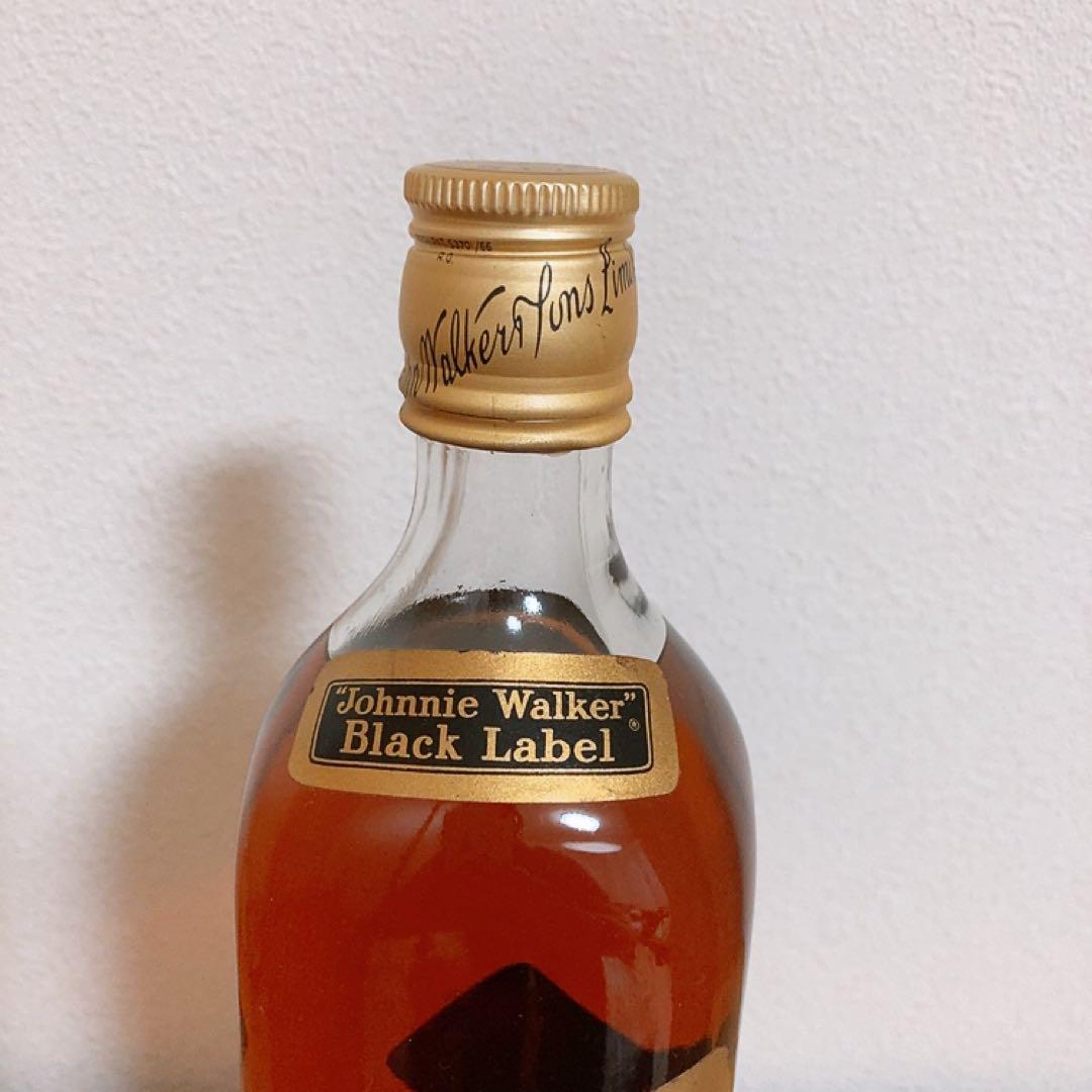 Johnnie Walker Black Label ジョニーウォーカー 黒 金キャップ 特級 760ml 43% 古酒 未開栓 食品、飲料