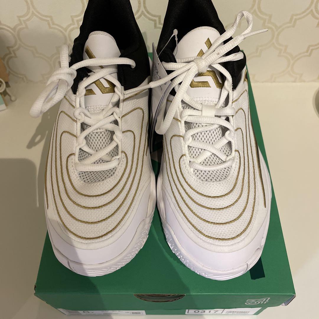 新品　NIKE GIANNIS ホワイト/ブラック/ゴールド バスケットシューズ