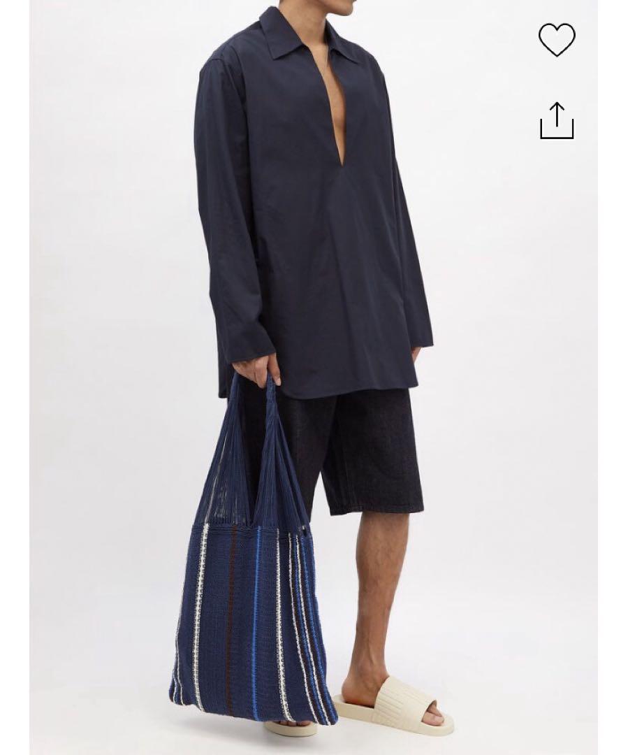 【値下げ】 jil sander ストライプトートバッグ + バッグ