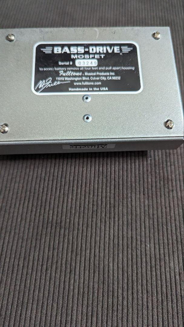 Fulltone BASS DRIVE MOSFET【希少】 - 楽器・機材