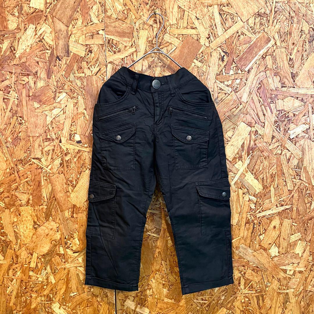 Lee リー カーゴパンツ 七分丈 綿混在 ブラック レディース 26 S〜M