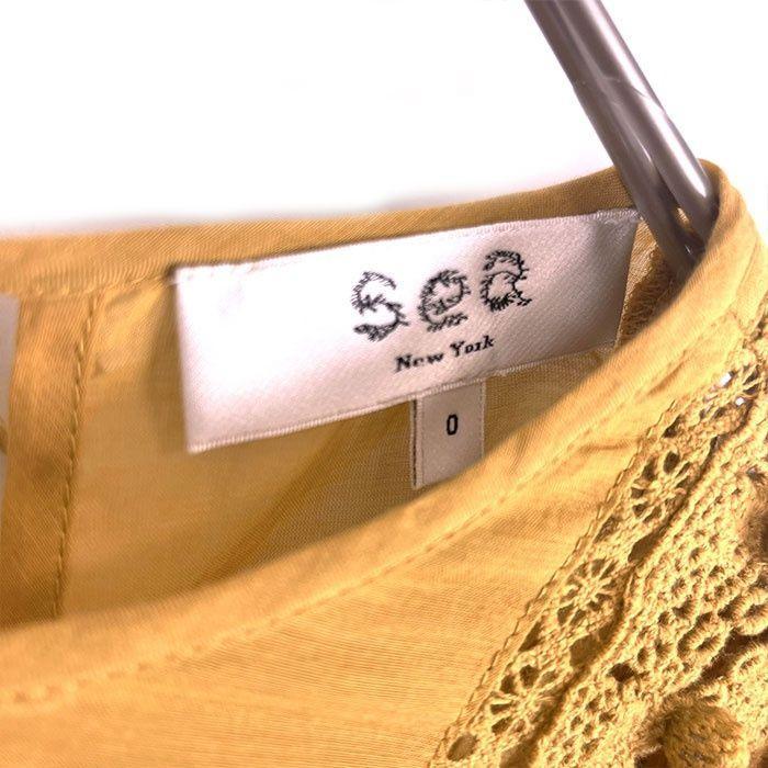 シーニューヨーク Sea New York ブラウス 袖フリル レース から