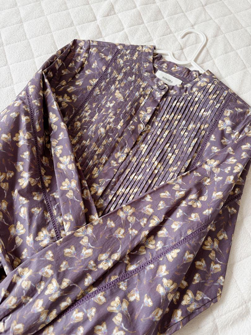 ソソット　SOSOTTO プリント　ワンピース　ロングシャツ　新品未使用品