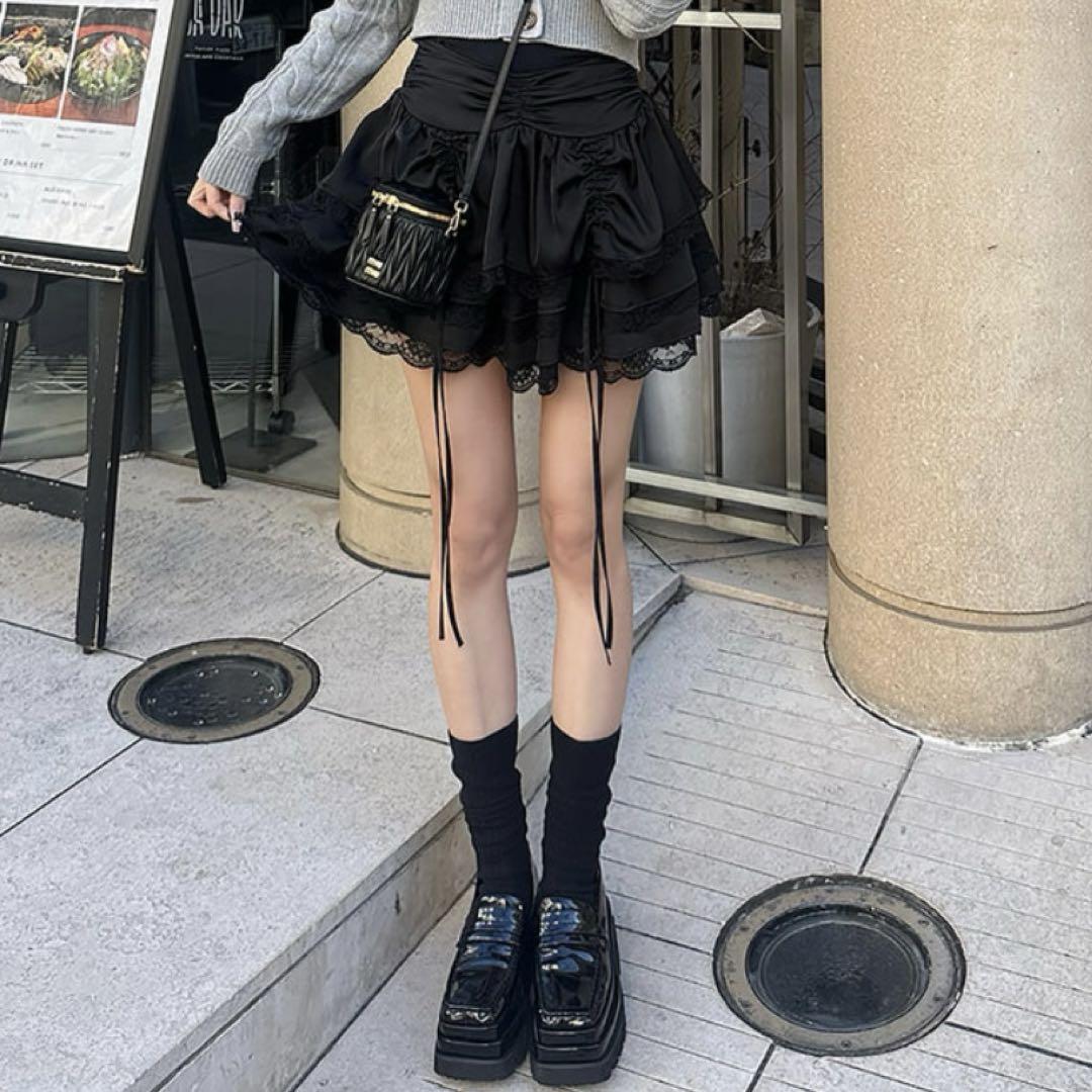 【タグ付き新品】ダーリッチ Darich ランダムフリルスカート ミニスカート