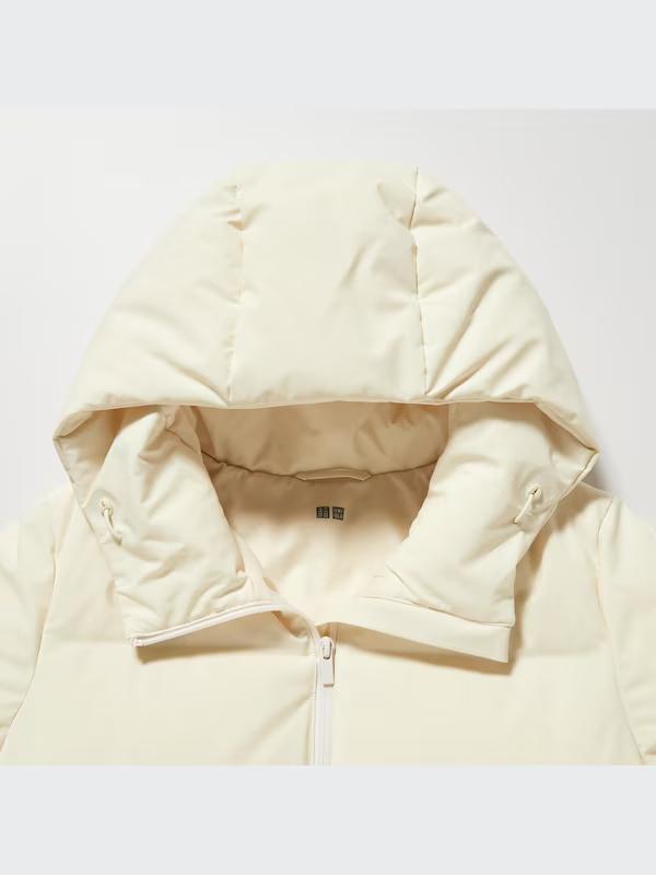 UNIQLO シームレスダウンパーカ オフホワイト S ユニクロ公式 | シームレスダウンパーカ