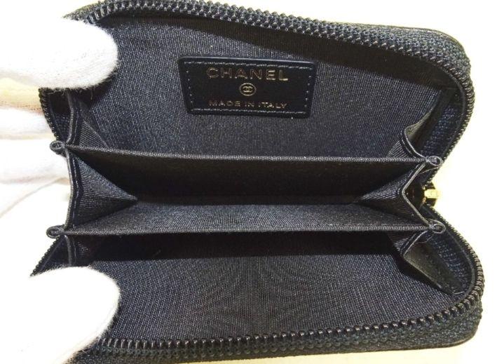 M1511 未使用!! シャネル ココマーク レザー ラウンドコインケース