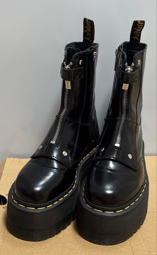 Dr. Martens ブラック Jetta Hi Max厚底ブーツ24.5cm Dr.Martens