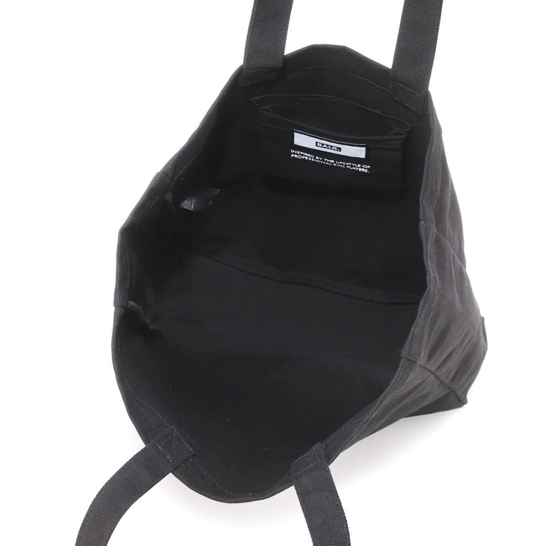 新品お買い得 BALR. 黒 ボーラー WsRQA-m33654412189 ロゴプリントトートバッグ ブラック 限定30%OFF