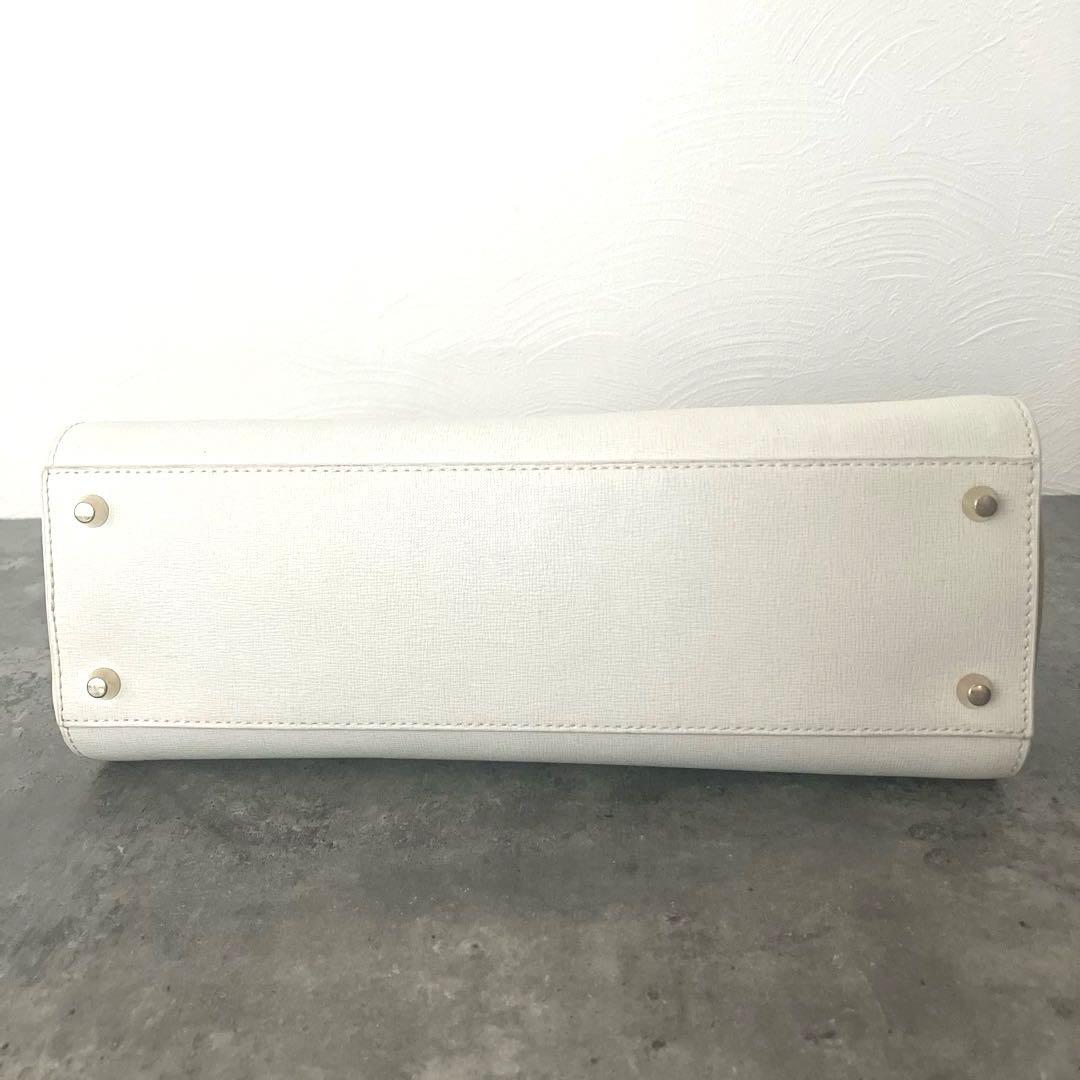 美品　FURLA フルラ バイカラー 2way ハンドバッグ　ショルダーバッグ