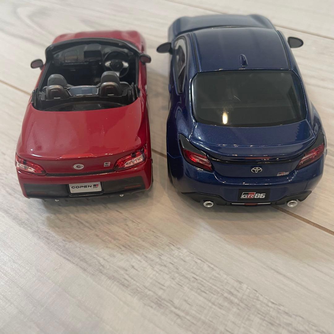 至上 トヨタ GR86&COPEN☆色見本ミニカー 店頭展示用 2台セット