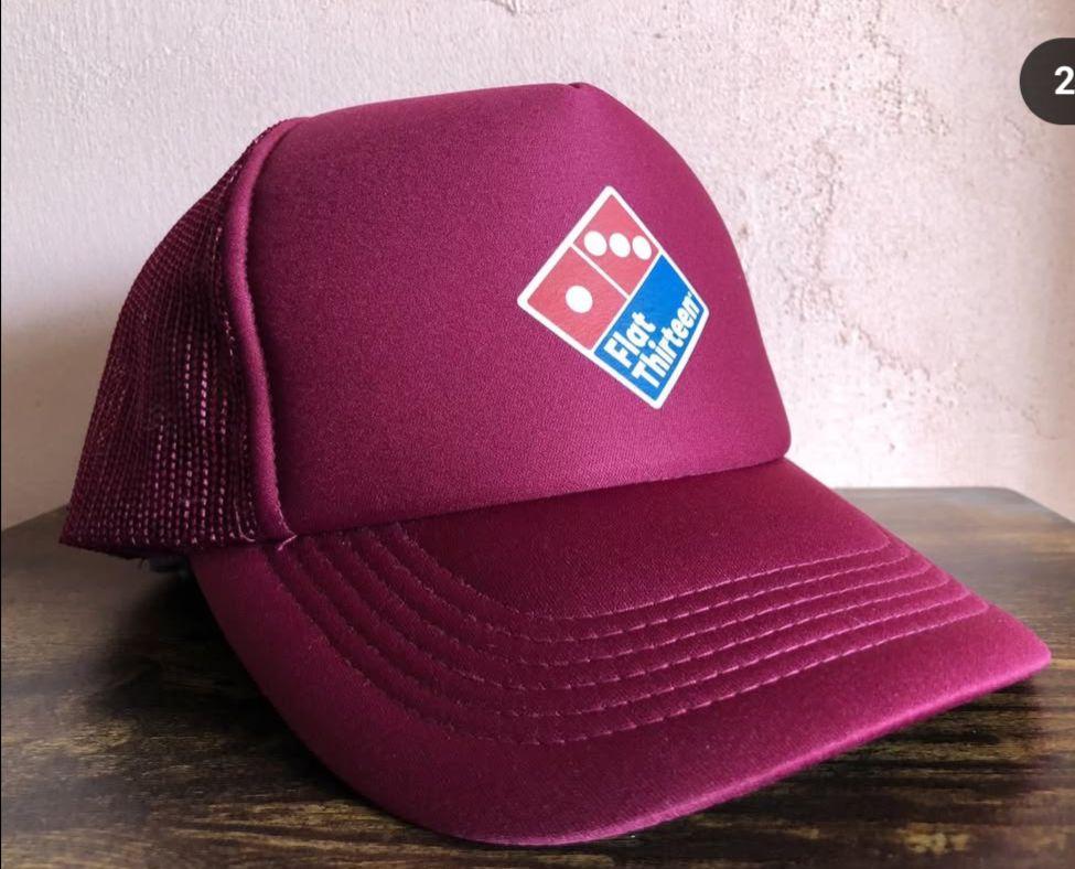 FLAT THIRTEEN Pizza CAPキャップ　バーガンディ