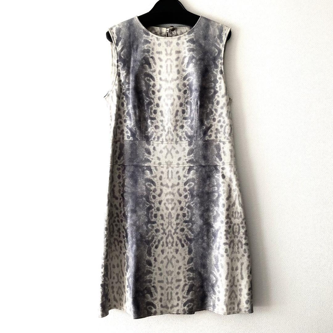 13.SS■美品■Gucci/グッチ ワンピース/レザー羊革１００％/最高級 13.SS□美品□Gucci/グッチ ワンピース/レザー羊革100％/最