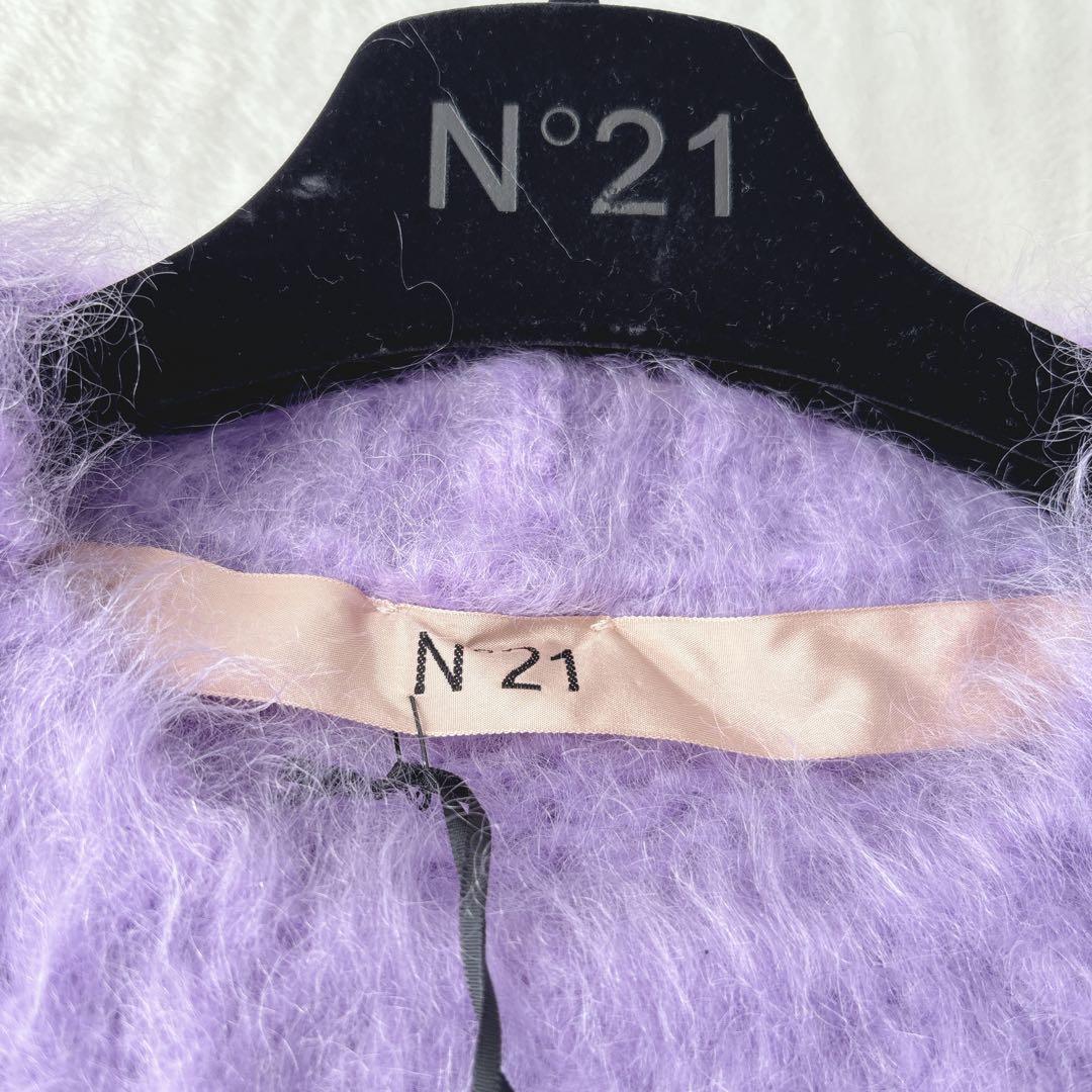 【未使用】ヌメロヴェントゥーノ N°21 モヘアワイドクロップドニット セーター 【未使用】ヌメロヴェントゥーノ N°21 モヘアワイドクロップドニット セーター