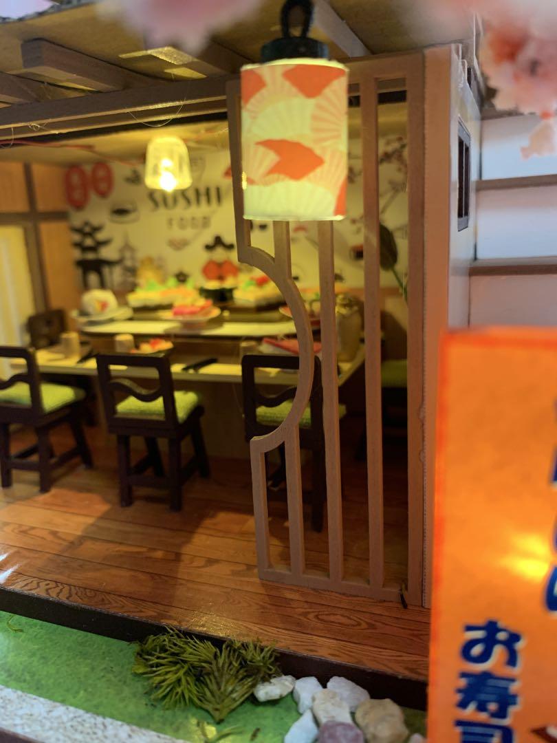 完成品★ミニチュアハウス「吉本寿司店」