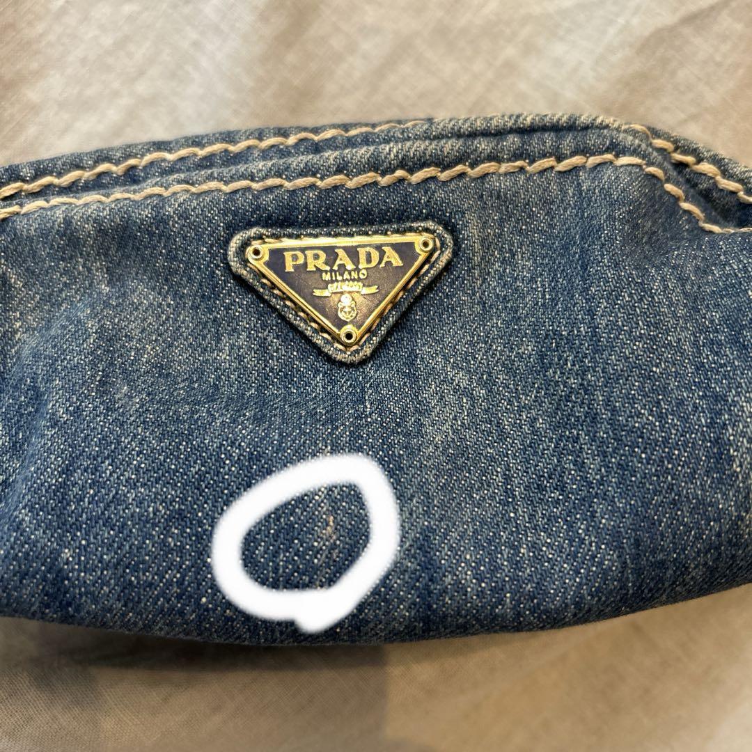 PRADA デニム　ポーチ　プラダ