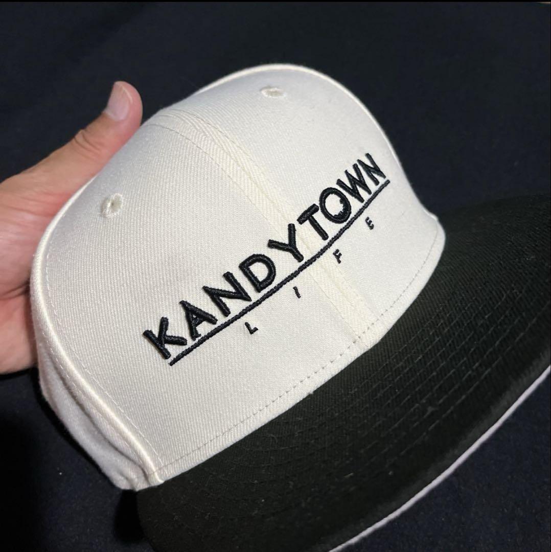 KANDYTOWN キャップ KT4L ホワイト/ブラック