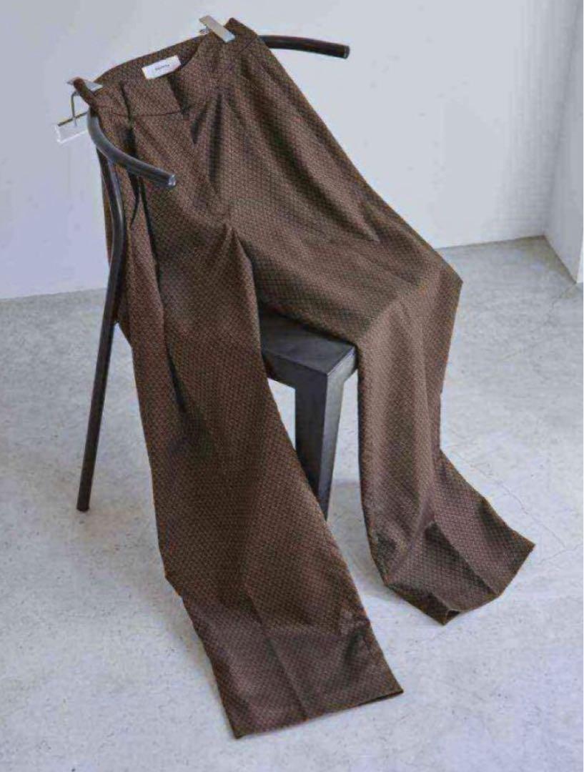 TODAYFUL(トゥデイフル) Jacquard Tuck Trousers