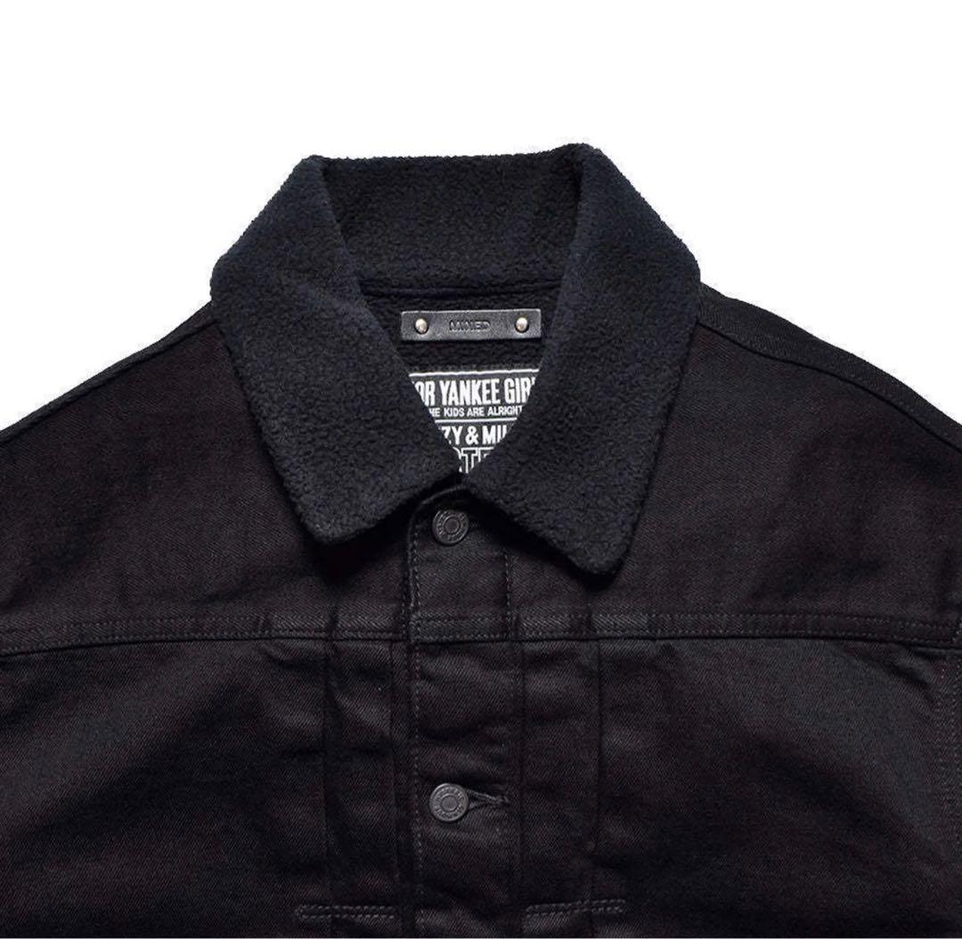 【値下げ可】Minedenim ヒステリックグラマー　ボアジャケット 黒サイズL