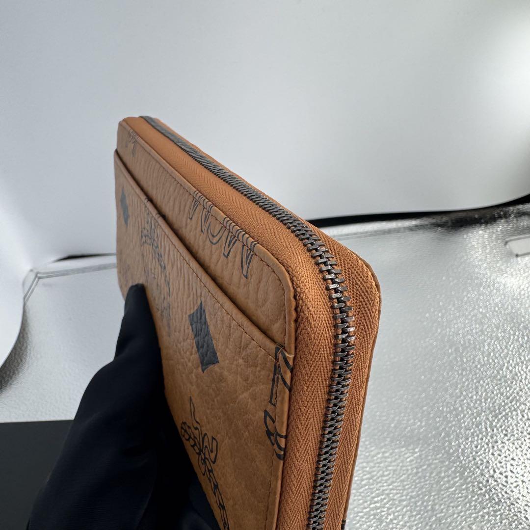 MCM ジップラウンドファスナー 長財布 ヴィセトス ブラウン