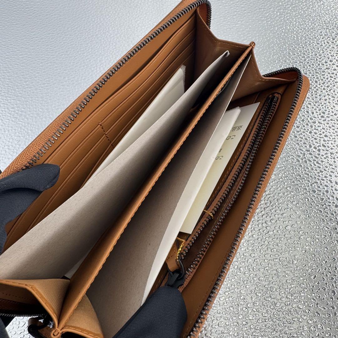 MCM ジップラウンドファスナー 長財布 ヴィセトス ブラウン