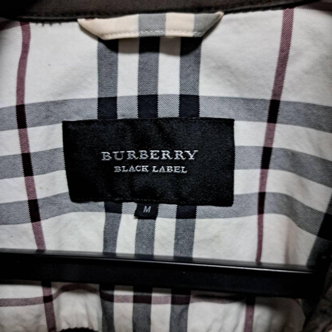 バーバリーブラックレーベル　ミリタリージャケット　ノバチェック BURBERRY BLACK LABEL ミリタリージャケットノバチェック M