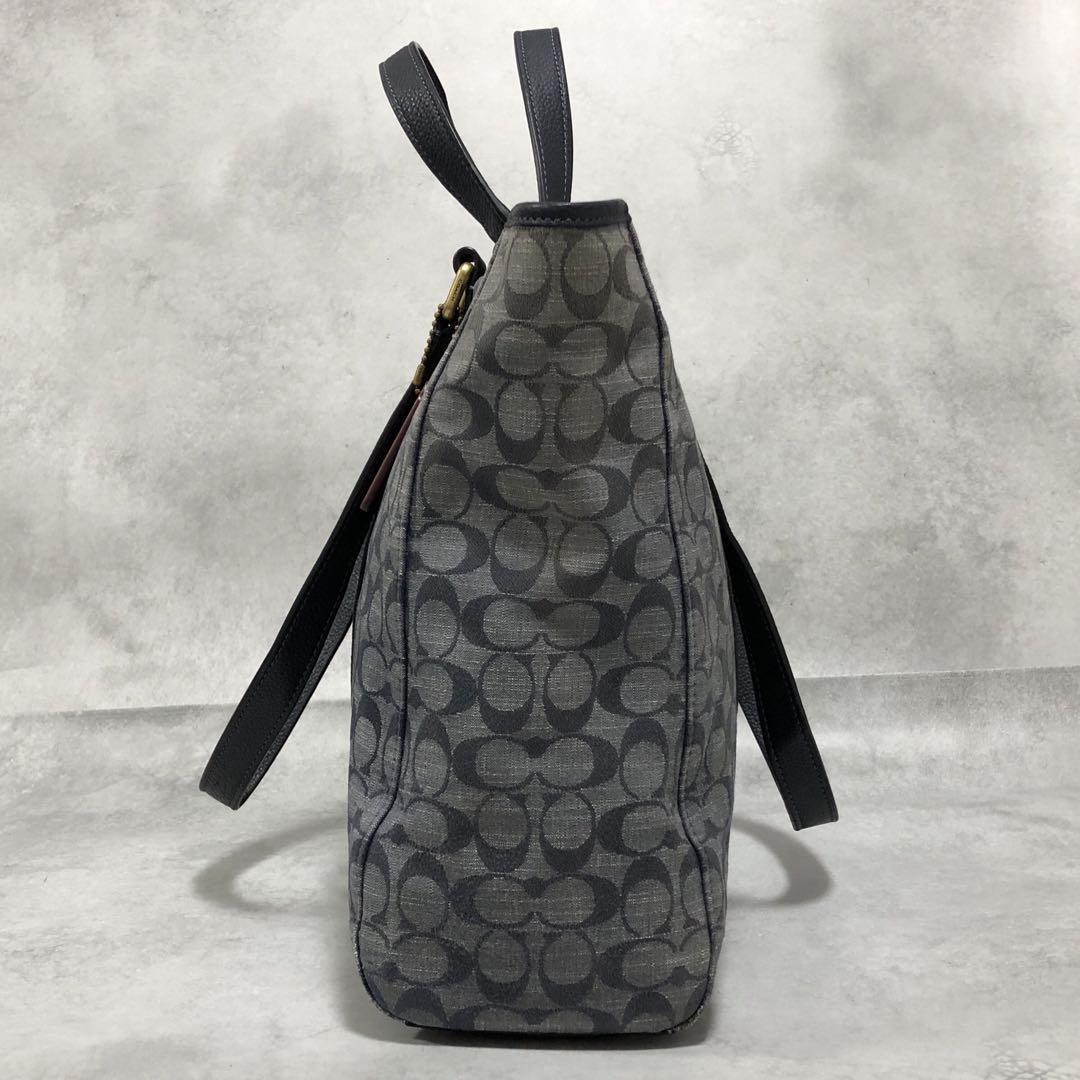 美品✨コーチ ハドソン 2way シグネチャー トートバッグ 大容量