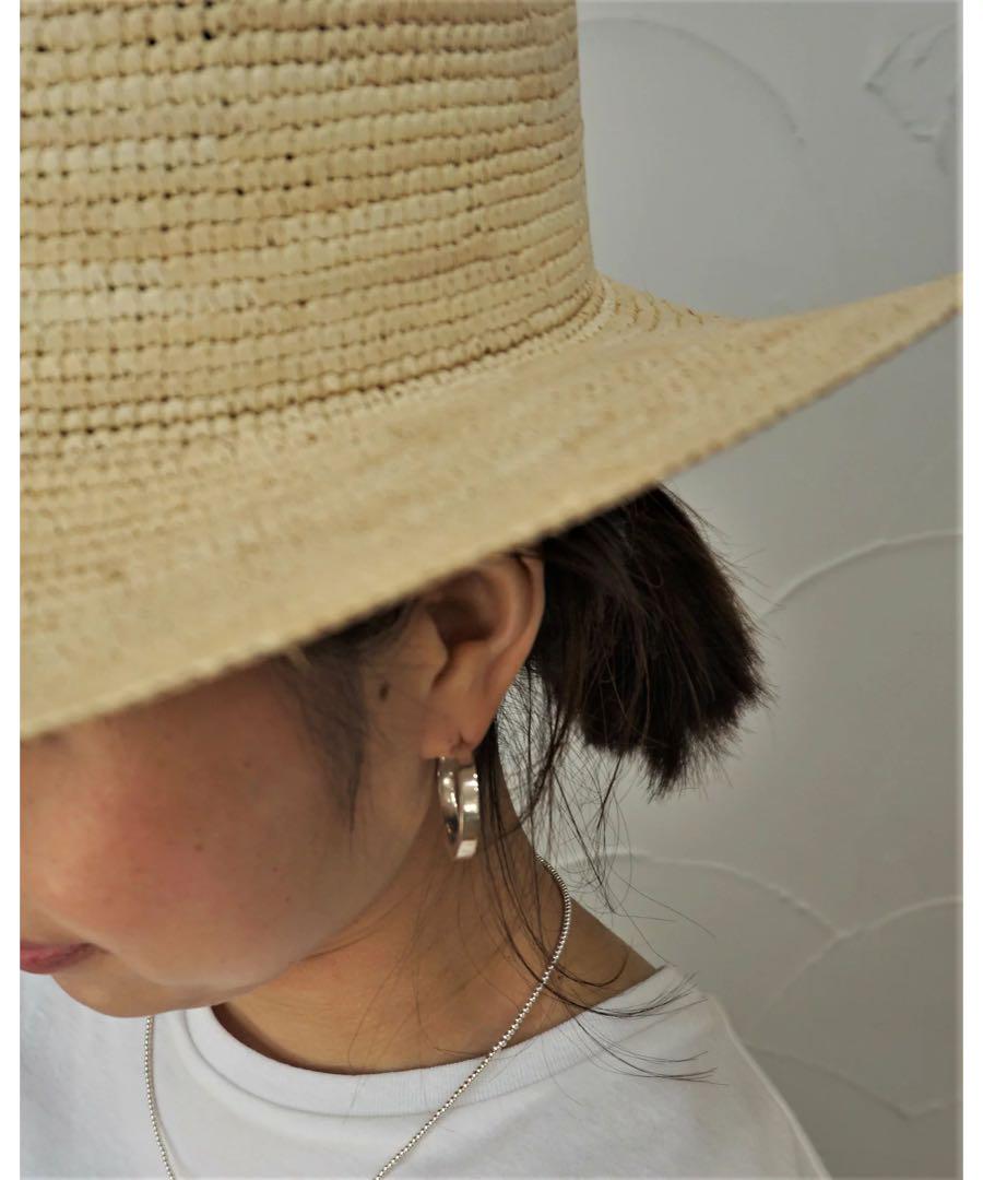 NINA&JULES ムーンフープピアスシルバー925美品 アクセサリー