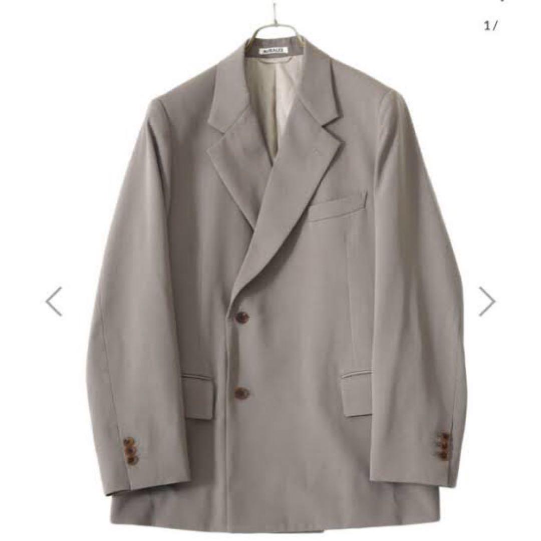 AURALEE LIGHT WOOL MAX GABARDINE JACKET 