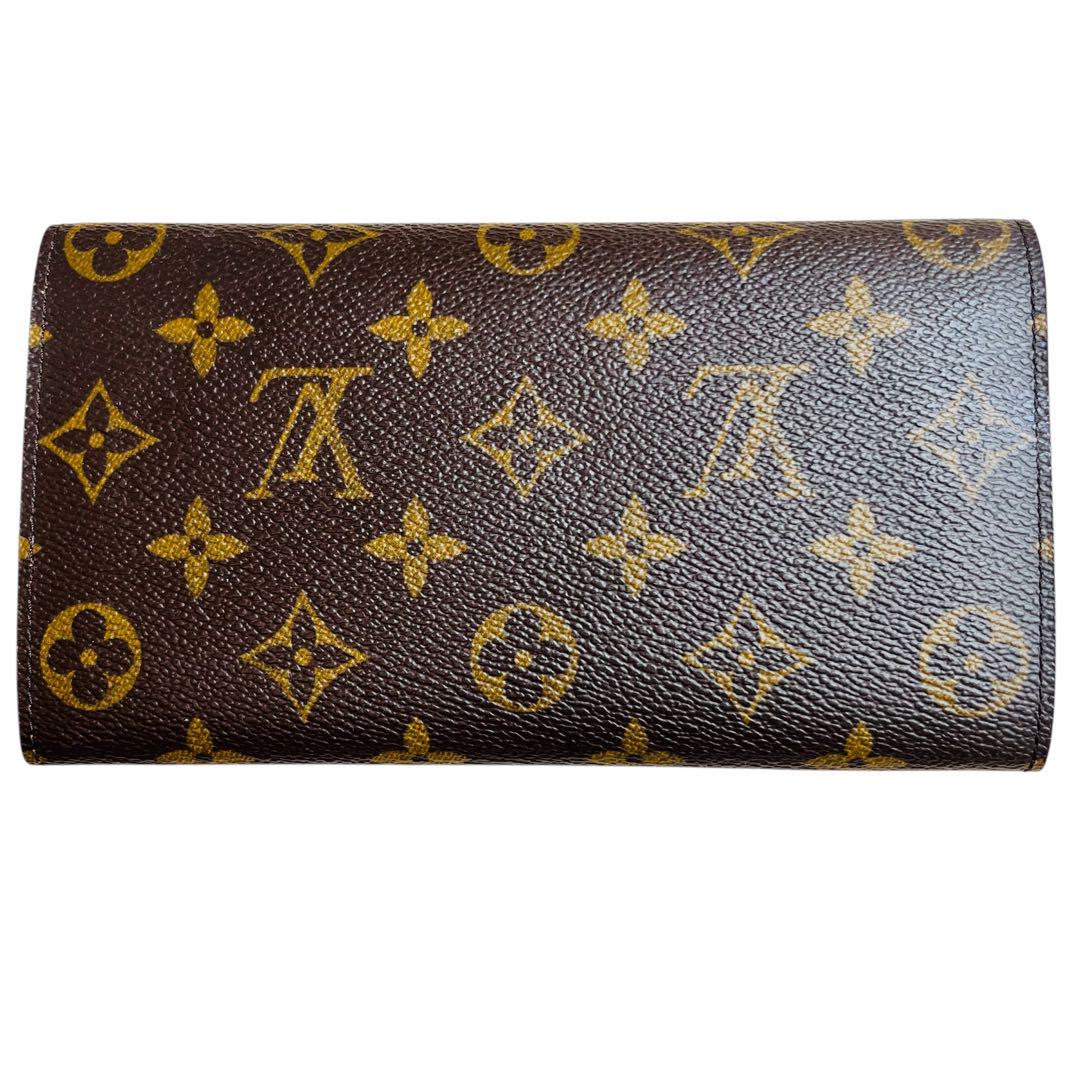 ルイヴィトン モノグラム 長財布 定番 人気 ブラウン 美品 レディース メンズ
