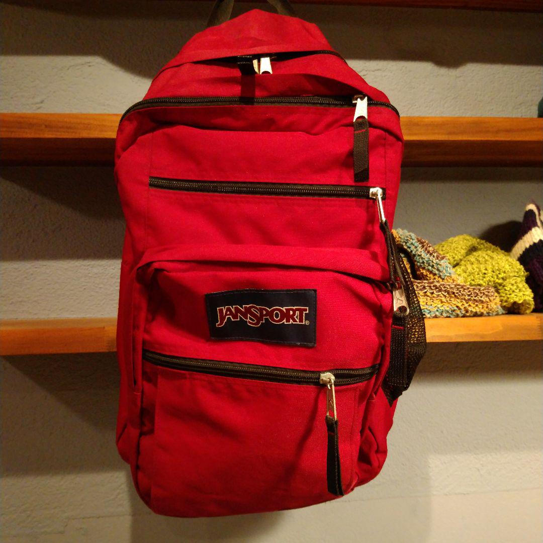 90sJANSPORT Made in Mexicoバーガンディ リュック 90sJansport バーガンディー色 リュック メッシュポケット付き