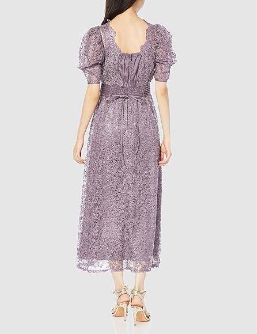 【美品】LILY BROWN カシュクールフラワーレースドレス