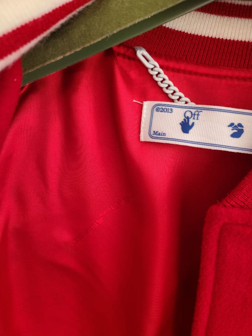 offWhite レザー×ウールのジャケット offWhite レザー×ウールのジャケット