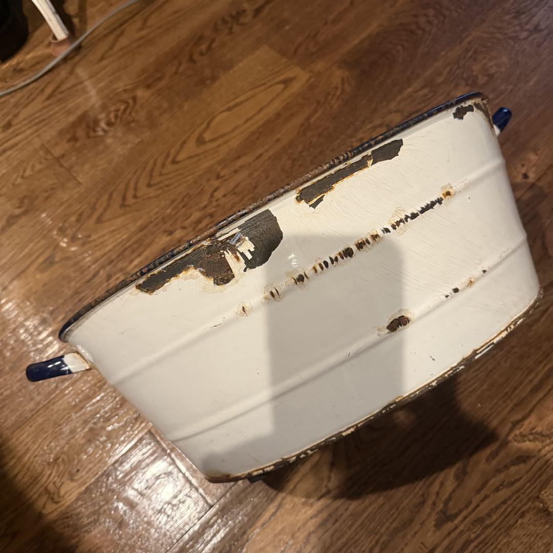 アンティークホーローウォッシュタブ