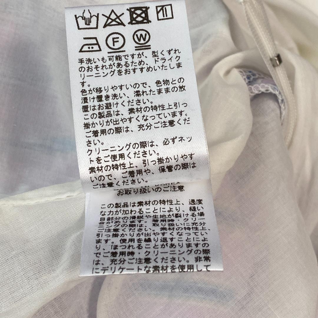 ◇COELコエル ノースリーブシャツワンピース ストライプ 背中