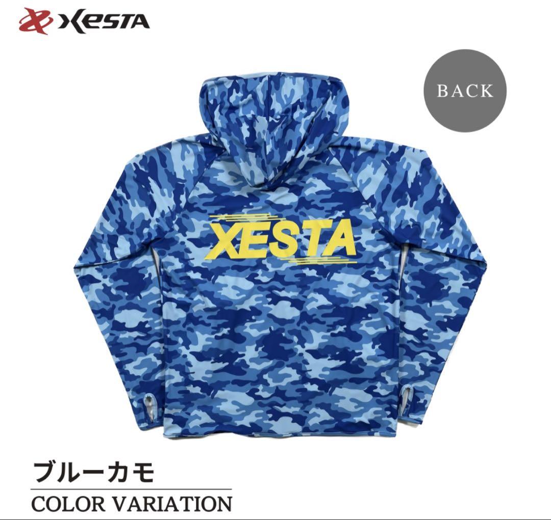 XESTA ラッシュパーカー XL ブルーカモ