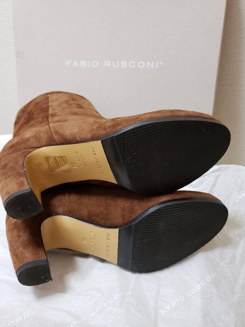 再入荷新品 週末sale FABIO RUSCONI スエードブーツ ブラウン 36 EWQLd-m33676659614 新品即納