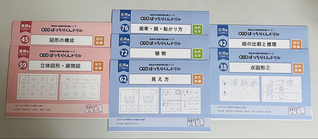 【裁断済】理英会 ばっちりくんドリル 7冊セット