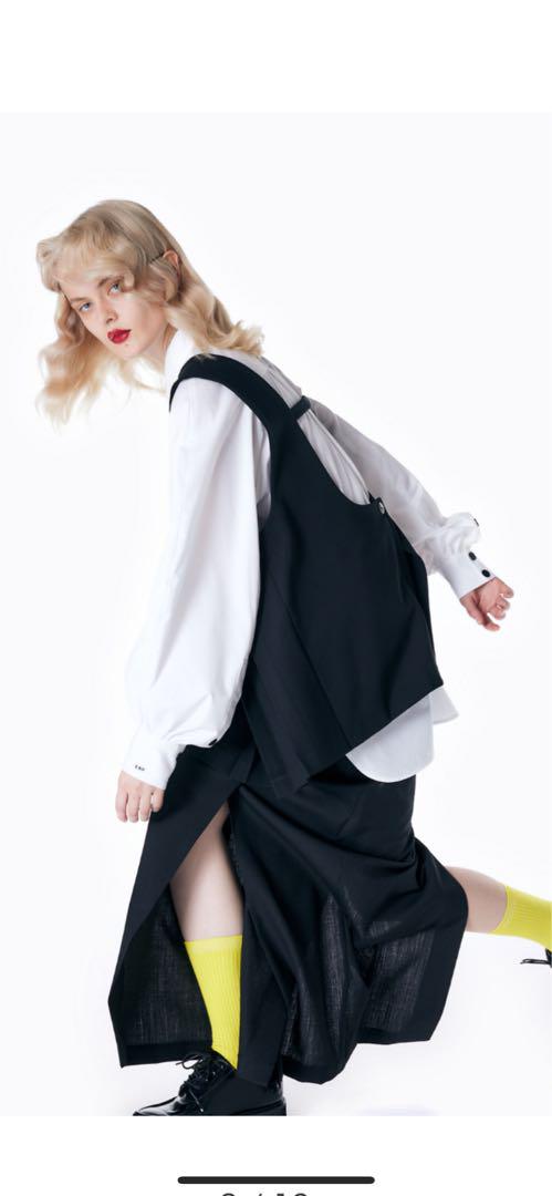 未使用　ENFOLD PLEATS VEST プリーツベスト　ビスチェ　ブラック Z2EaZJ837Hsw.jpg?width=768