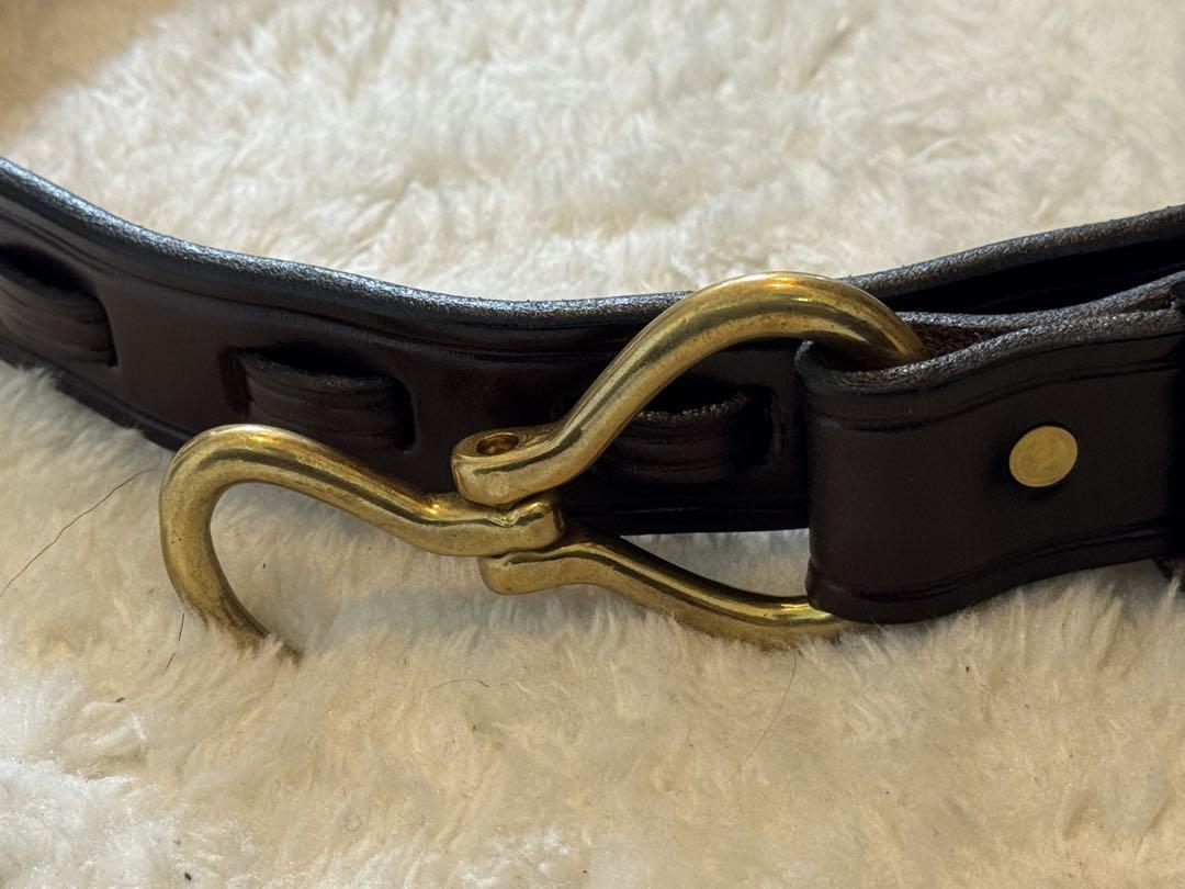 トリーレザー Hoof Pick Belt(HAVANA×BRASS) 30