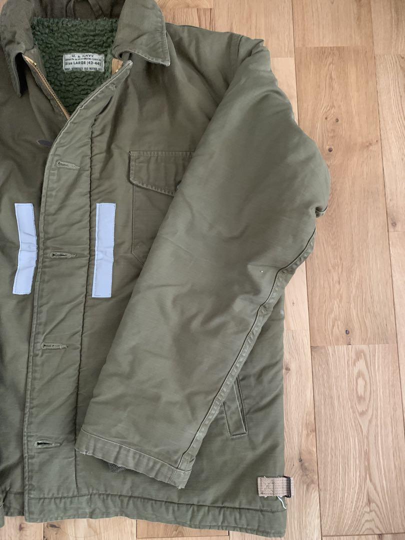 U.S. NAVY 中綿ジャケット Mサイズ オリーブドラブ