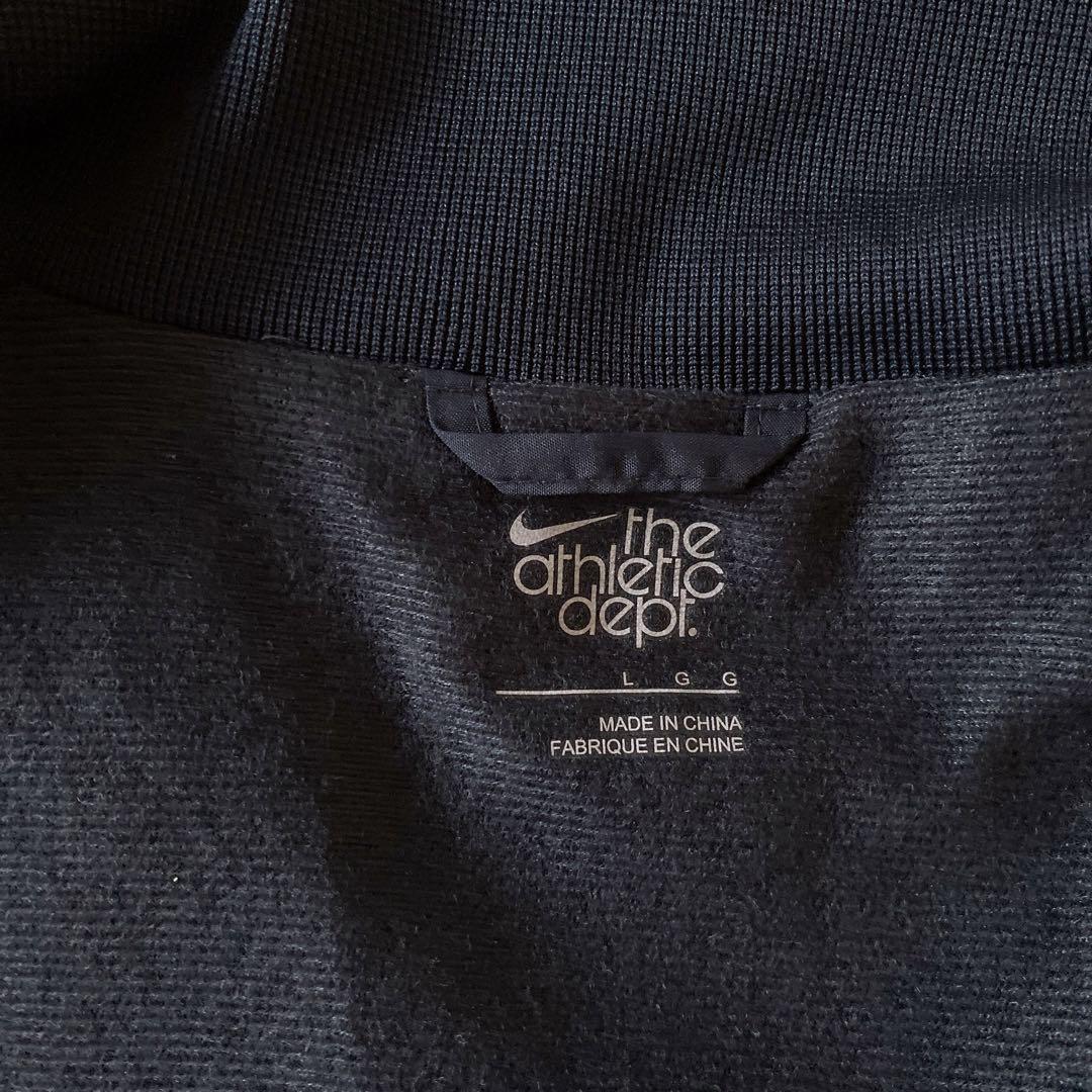 【新品】ナイキ NIKE L 刺繍 セットアップ ナイロン ジャージ ジップ